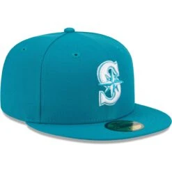 Men's Seattle Mariners New Era Turquoise 59FIFTY Fitted Hat -Baseball Peripherals Store mens new era turquoise seattle mariners 59fifty fitted hat ss5 p 4919294pv 3u ef0t1whogy2vqunvqswav lde9jpjjwoqh59libjdk