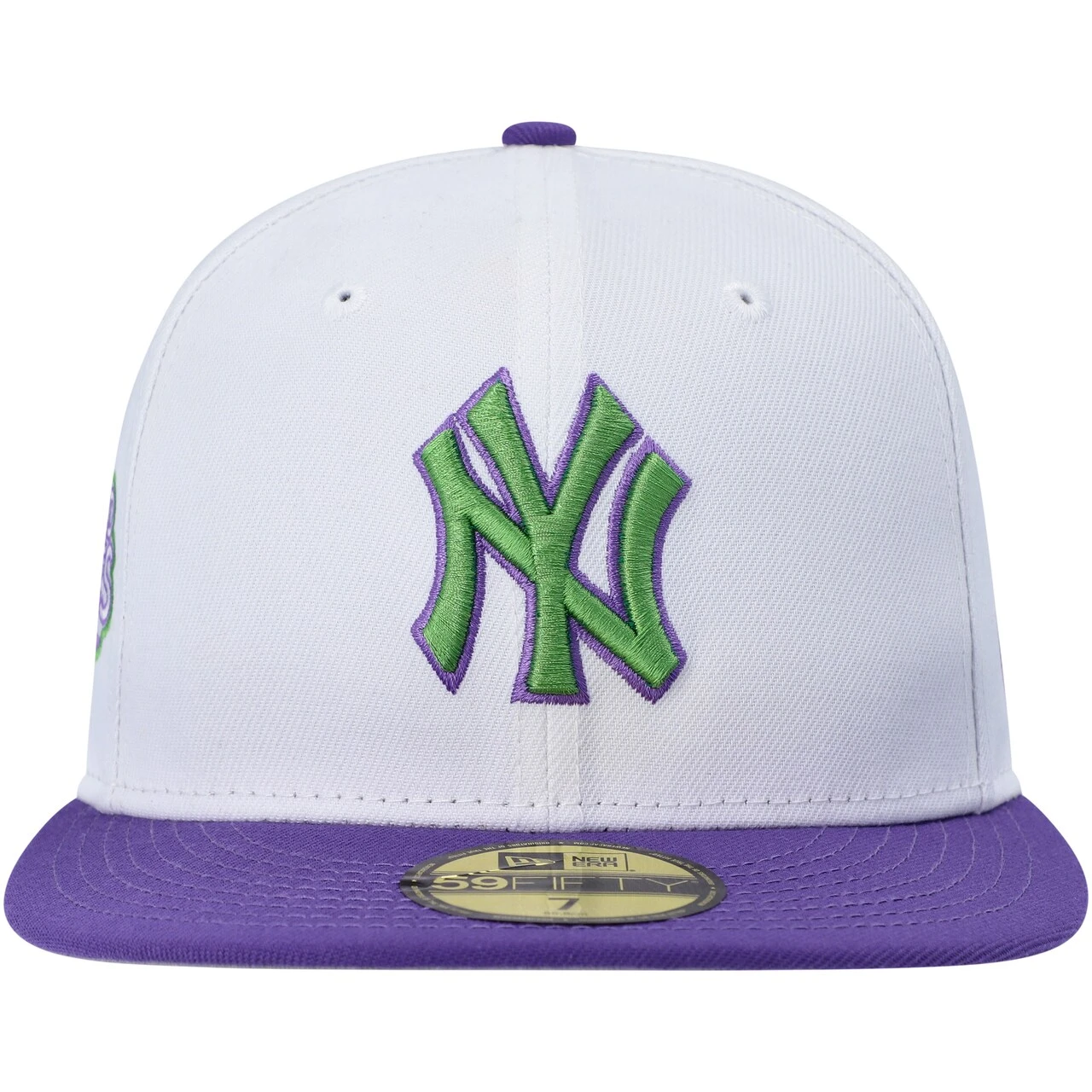 Men's New York Yankees New Era White Side Patch 59FIFTY Fitted Hat 4 Men's New York Yankees New Era White Side Patch 59FIFTY Fitted Hat - Image 2