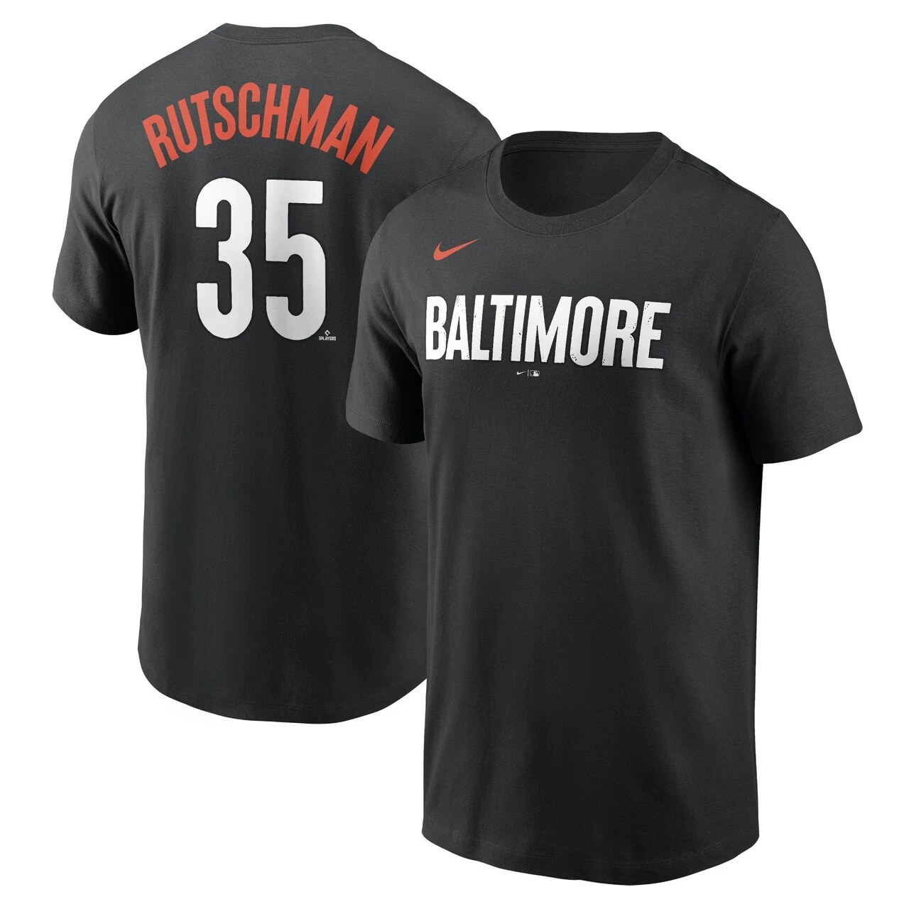 Men's Baltimore Orioles Adley Rutschman Nike Black 2023 City Connect Name & Number T-Shirt 3 Men's Baltimore Orioles Adley Rutschman Nike Black 2023 City Connect Name & Number T-Shirt