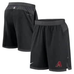 Men's Arizona Diamondbacks Nike Black Authentic Collection Flex Vent Performance Shorts