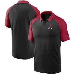 Men's Arizona Diamondbacks Nike Black Legacy Tri-Blend Raglan Performance Polo