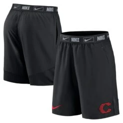 Men's Cincinnati Reds Nike Black 2023 City Connect Woven Shorts