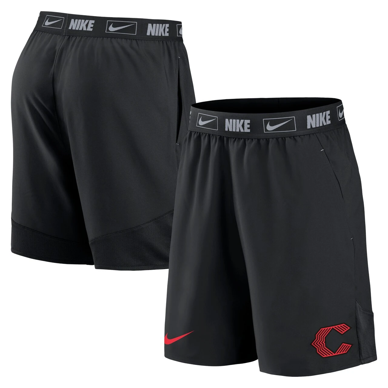 Men's Cincinnati Reds Nike Black 2023 City Connect Woven Shorts 3 Men's Cincinnati Reds Nike Black 2023 City Connect Woven Shorts