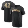 Men's Pittsburgh Pirates Nike Black Jackie Robinson Day Team 42 T-Shirt -Baseball Peripherals Store mens nike black pittsburgh pirates jackie robinson day team 42 t shirt pi3808000 altimages ff 3808445 83f63b2e45aa7a4463d3alt1 full