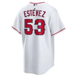 Men's Los Angeles Angels Carlos Estévez Nike White Home Replica Player Jersey -Baseball Peripherals Store mens nike carlos estevez white los angeles angels home replica player jersey ss5 p 200061249pv 3u szgengtwtoovwdta8qhev tj37leujgdcyjovqoajs