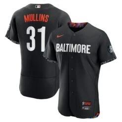Men's Baltimore Orioles Cedric Mullins Nike Black 2023 City Connect Authentic Player Jersey