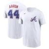 Men's Atlanta Braves Hank Aaron Nike White 2023 City Connect Name & Number T-Shirt -Baseball Peripherals Store mens nike hank aaron white atlanta braves 2023 city connect name and number t shirt ss5 p 4883878pv 1u ct5mt5hyjnfjsebd52orv fibnfbmc8xgoqv55bmuu