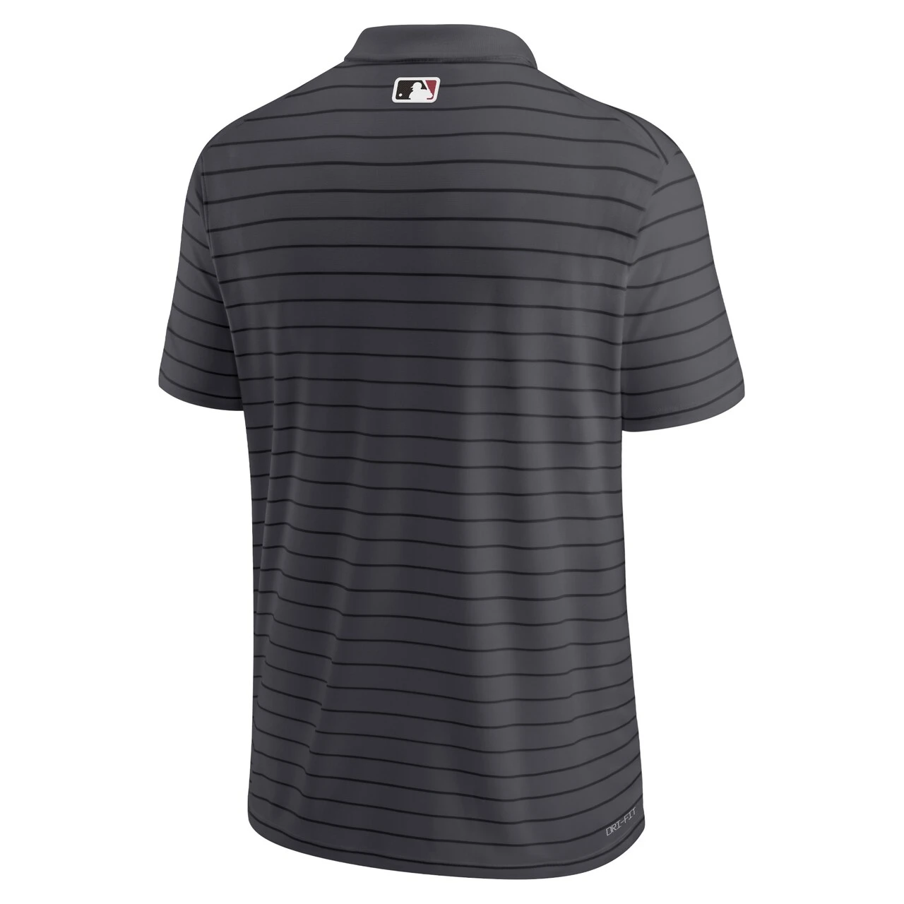 Men's Arizona Diamondbacks Nike Heather Charcoal Authentic Collection Victory Striped Performance Polo 5 Men's Arizona Diamondbacks Nike Heather Charcoal Authentic Collection Victory Striped Performance Polo - Image 3