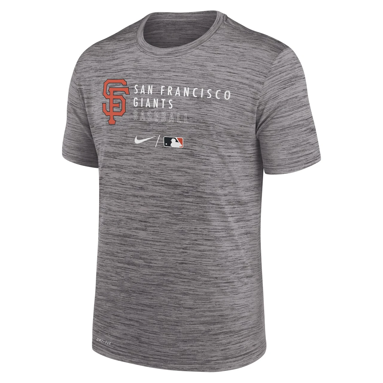 Men's San Francisco Giants Nike Heathered Gray Authentic Collection Velocity Practice Performance T-Shirt 4 Men's San Francisco Giants Nike Heathered Gray Authentic Collection Velocity Practice Performance T-Shirt - Image 2
