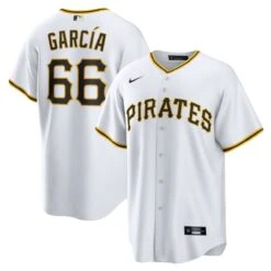 Men's Pittsburgh Pirates Jarlín García Nike White Home Replica Player Jersey