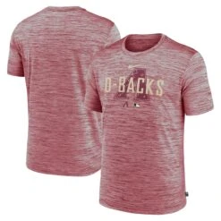 Men's Arizona Diamondbacks Nike Red Authentic Collection Velocity Performance Practice T-Shirt