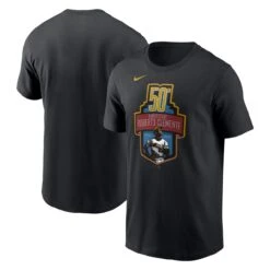 Men's Pittsburgh Pirates Roberto Clemente Nike Black 50th Anniversary Commemorative T-Shirt
