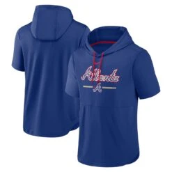 Men's Atlanta Braves Nike Royal 2023 City Connect Short Sleeve Pullover Hoodie