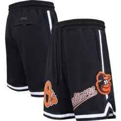 Men's Baltimore Orioles Pro Standard Black Team Shorts