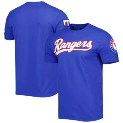Men's Texas Rangers Pro Standard Royal Team Logo T-Shirt