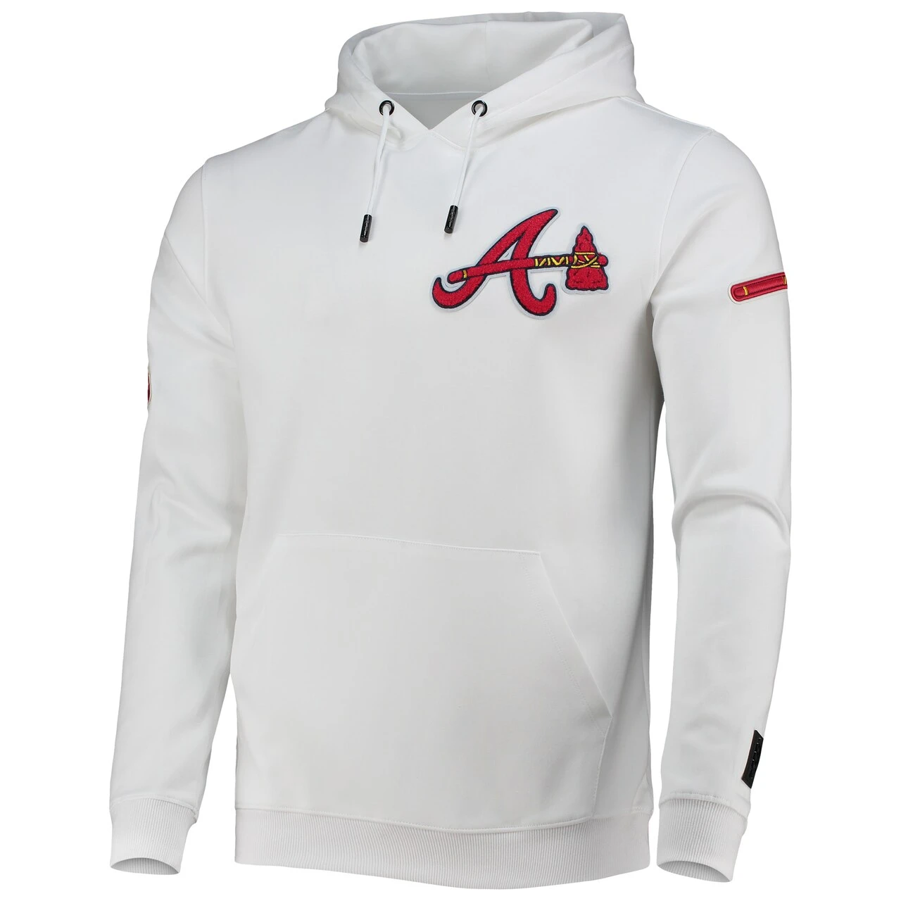 Men's Atlanta Braves Pro Standard White Logo Pullover Hoodie 4 Men's Atlanta Braves Pro Standard White Logo Pullover Hoodie - Image 2