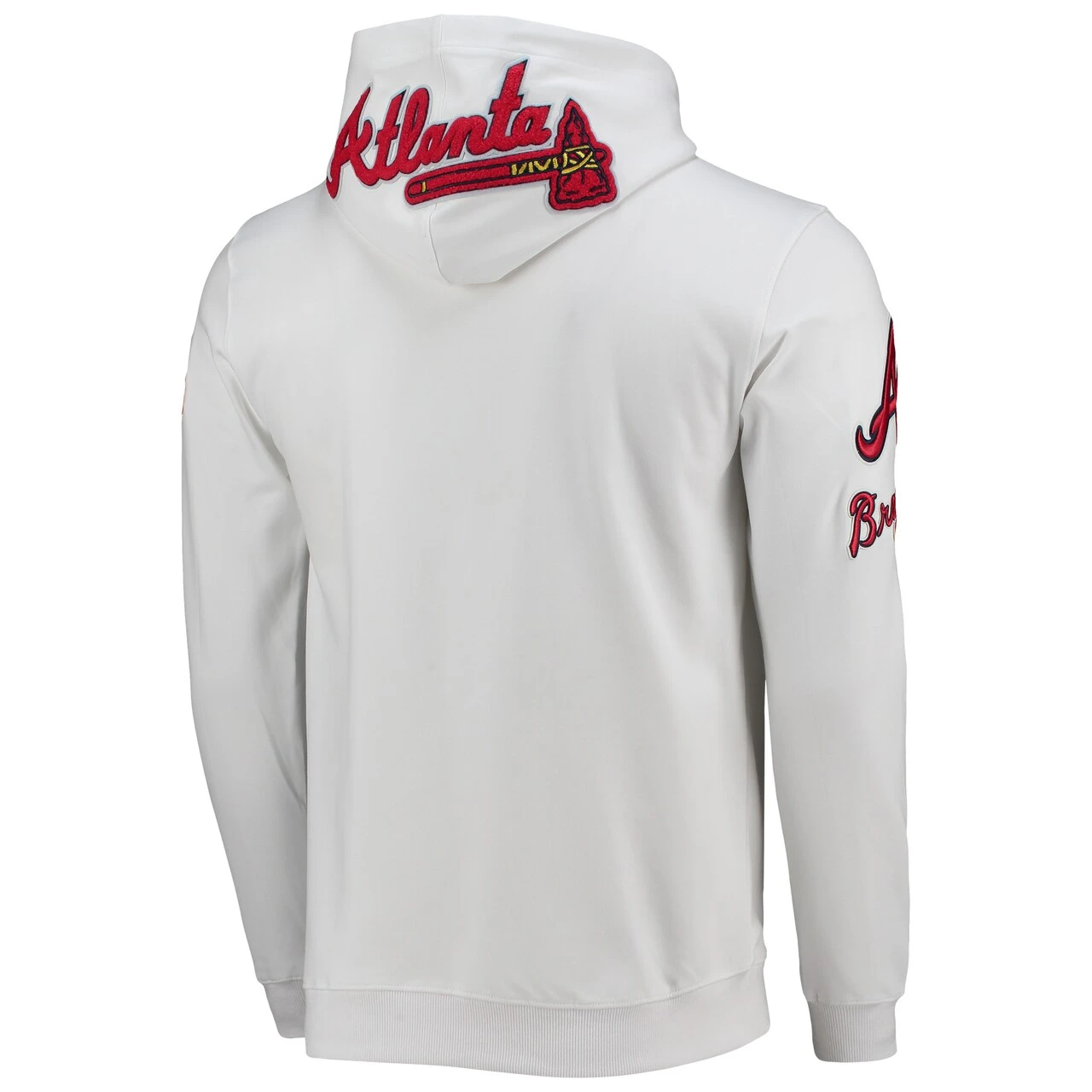 Men's Atlanta Braves Pro Standard White Logo Pullover Hoodie 5 Men's Atlanta Braves Pro Standard White Logo Pullover Hoodie - Image 3