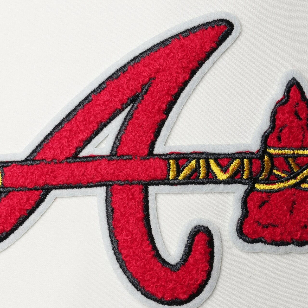 Men's Atlanta Braves Pro Standard White Logo Pullover Hoodie 6 Men's Atlanta Braves Pro Standard White Logo Pullover Hoodie - Image 4