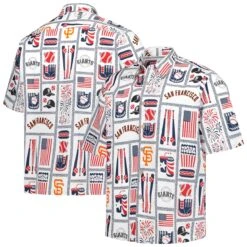 Men's San Francisco Giants Reyn Spooner White Americana Button-Up Shirt