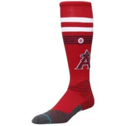 Men's Los Angeles Angels Stance Red Diamond Pro OTC Socks