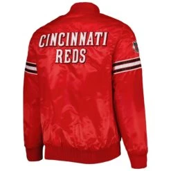 Men's Cincinnati Reds Starter Red Pick & Roll Satin Varsity Full-Snap Jacket -Baseball Peripherals Store mens starter red cincinnati reds pick and roll satin varsity full snap jacket pi4791000 altimages ff 4791146 2825df87fc6209ccb5ffalt3 full