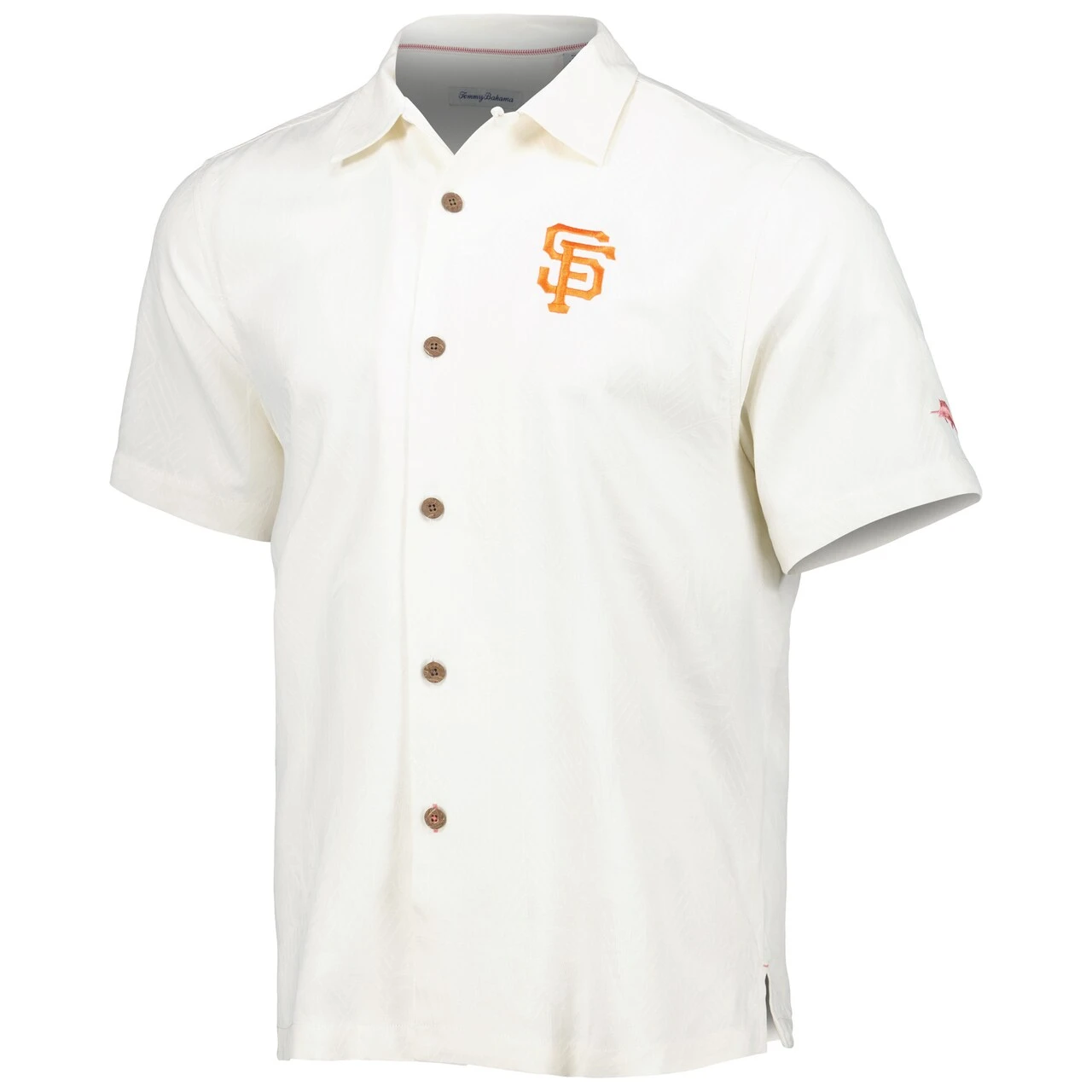 Men's San Francisco Giants Tommy Bahama White Go Big Or Go Home Camp Button-Up Shirt 4 Men's San Francisco Giants Tommy Bahama White Go Big Or Go Home Camp Button-Up Shirt - Image 2
