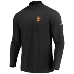 Men's San Francisco Giants Under Armour Black Passion Performance Tri-Blend Quarter-Zip Pullover Jacket -Baseball Peripherals Store mens under armour black san francisco giants passion performance tri blend quarter zip pullover jacket pi3010000 altimages ff 3010355alt2 full