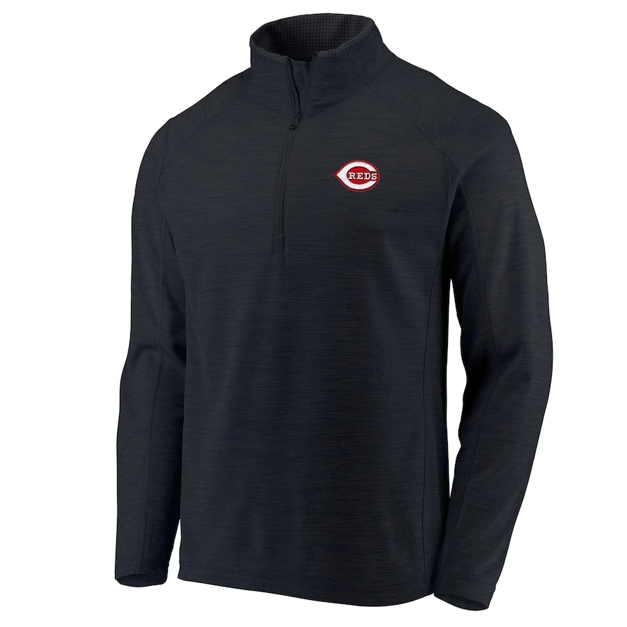 Men's Cincinnati Reds Vineyard Vines Black Performance Sankaty Half-Zip Pullover Top 3 Men's Cincinnati Reds Vineyard Vines Black Performance Sankaty Half-Zip Pullover Top