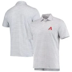 Men's Arizona Diamondbacks Vineyard Vines Gray Heathered Winstead Sankaty Polo