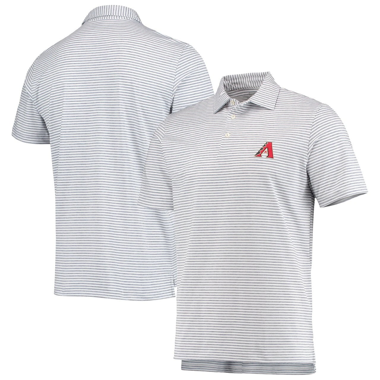 Men's Arizona Diamondbacks Vineyard Vines Gray Heathered Winstead Sankaty Polo 3 Men's Arizona Diamondbacks Vineyard Vines Gray Heathered Winstead Sankaty Polo