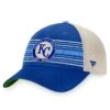 Men's Kansas City Royals Fanatics Branded Royal/Natural True Classic Retro Striped Trucker Snapback Hat -Baseball Peripherals Store natural kansas city royals true classic retro striped trucker snapback hat pi4499000 altimages ff 4499059 51bae1c11b603f309bd1alt1 full
