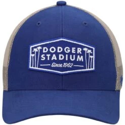 Men's Los Angeles Dodgers '47 Royal/Natural Dodger Stadium Local Haven Trucker Snapback Hat -Baseball Peripherals Store natural los angeles dodgers dodger stadium local haven trucker snapback hat pi4481000 altimages ff 4481500 d3335b14a35ea5bc28faalt2 full