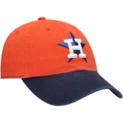 Men's Houston Astros '47 Orange/Navy Alternate Clean Up Adjustable Hat -Baseball Peripherals Store navy houston astros alternate clean up adjustable hat pi3872000 altimages ff 3872408 aea84ab90c01570265c0alt3 full