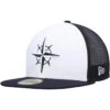 Men's Seattle Mariners New Era White/Navy 2023 On-Field Batting Practice 59FIFTY Fitted Hat -Baseball Peripherals Store navy seattle mariners 2023 on field batting practice 59fifty fitted hat ss5 p 4992560pv 1u iymsqssseljczeaahjdfv dnpkgkeby47f9iukjsra