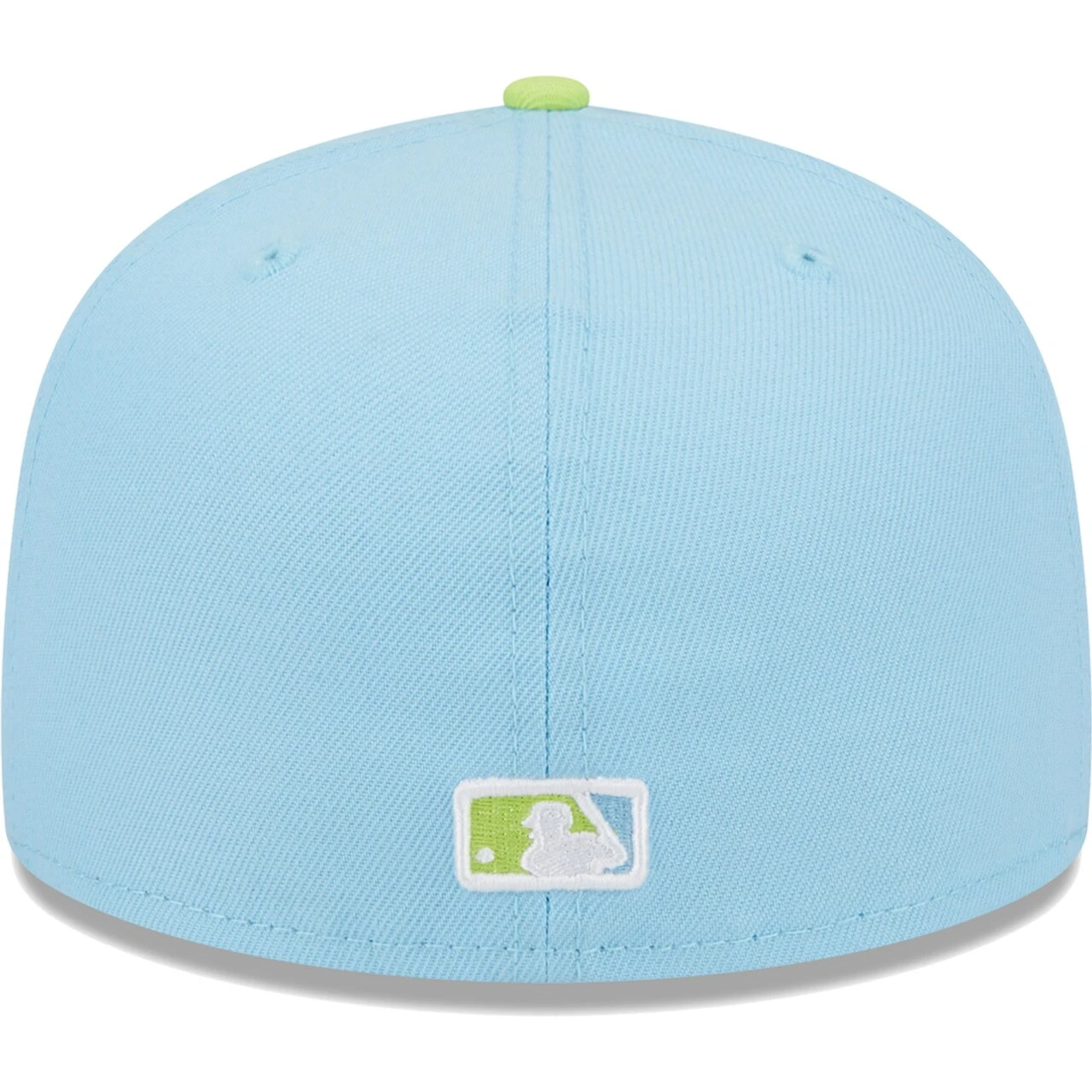 Men's Los Angeles Dodgers New Era Light Blue/Neon Green Spring Color Two-Tone 59FIFTY Fitted Hat 6 Men's Los Angeles Dodgers New Era Light Blue/Neon Green Spring Color Two-Tone 59FIFTY Fitted Hat - Image 4