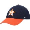 Men's Houston Astros '47 Navy/Orange Road Clean Up Adjustable Hat -Baseball Peripherals Store orange houston astros road clean up adjustable hat pi3872000 altimages ff 3872410 cffc653d86516bd95c91alt1 full