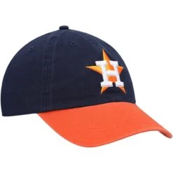 Men's Houston Astros '47 Navy/Orange Road Clean Up Adjustable Hat -Baseball Peripherals Store orange houston astros road clean up adjustable hat pi3872000 altimages ff 3872410 cffc653d86516bd95c91alt3 full