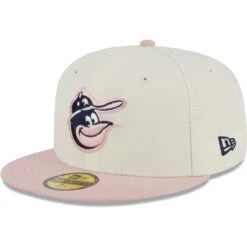 Men's Baltimore Orioles New Era White/Pink Chrome Rogue 59FIFTY Fitted Hat -Baseball Peripherals Store pink baltimore orioles chrome rogue 59fifty fitted hat ss5 p 200015839pv 3u 6xnwgkces3cu2jirhjk3v 6jgagbgnca2wiafo4cww