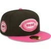 Men's Cincinnati Reds New Era Black/Pink 1938 MLB All-Star Game Passion 59FIFTY Fitted Hat