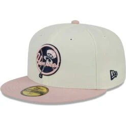 Men's New York Yankees New Era White/Pink Chrome Rogue 59FIFTY Fitted Hat -Baseball Peripherals Store pink new york yankees chrome rogue 59fifty fitted hat ss5 p 200015855pv 3u ji9gp2u7tpgis1sixzicv kxdyjkbvq6lpqolaiskd