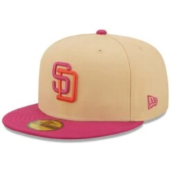 Men's San Diego Padres New Era Orange/Pink 50th Anniversary Mango Passion 59FIFTY Fitted Hat -Baseball Peripherals Store pink san diego padres 50th anniversary mango passion 59fifty fitted hat ss5 p 4789404pv 3u gqb4vrjooaet9rbip0z6v w6ah8vi2wihv5kmaqmb3