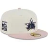 Men's Seattle Mariners New Era White/Pink Chrome Rogue 59FIFTY Fitted Hat