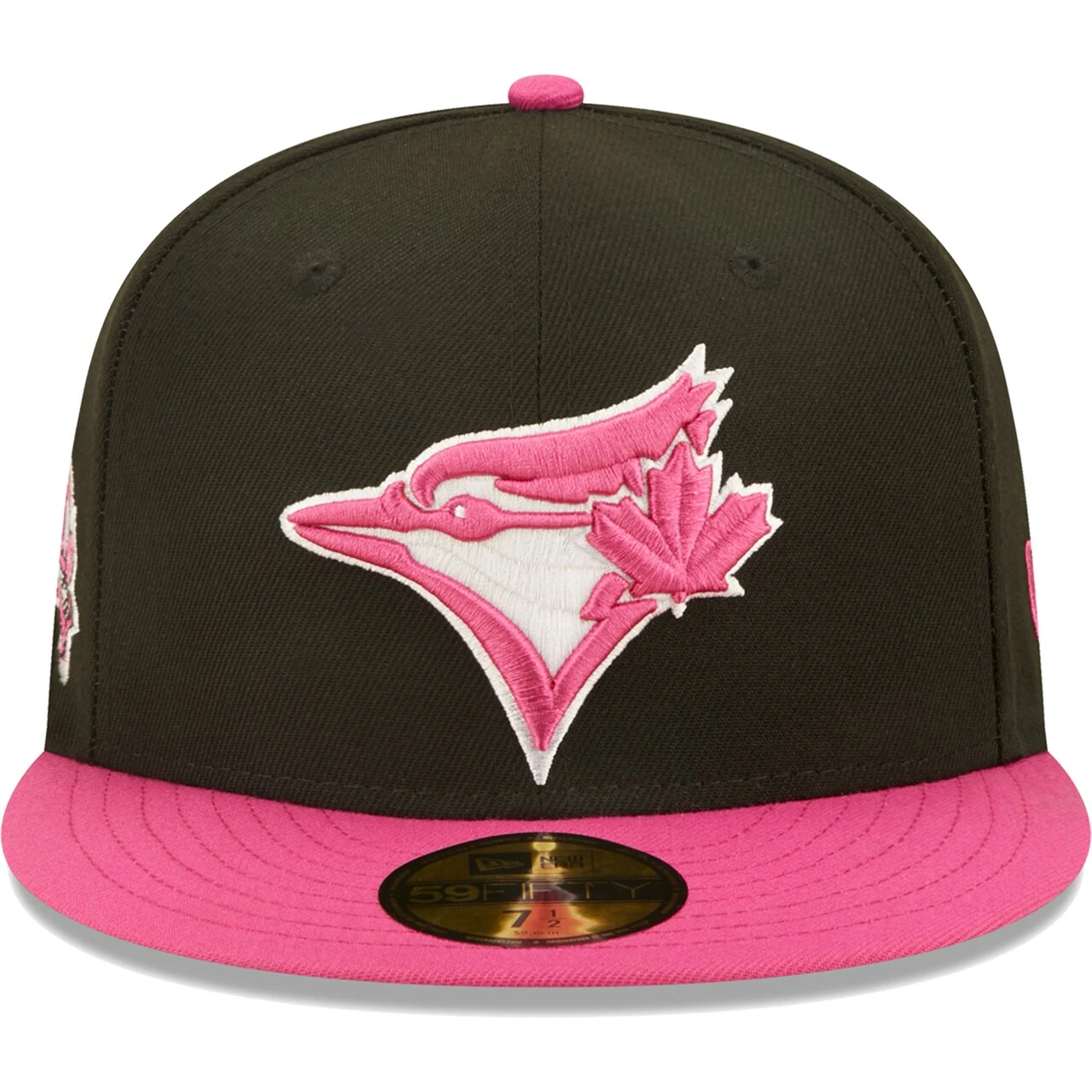 Men's Toronto Blue Jays New Era Black/Pink 25th Anniversary Passion 59FIFTY Fitted Hat 4 Men's Toronto Blue Jays New Era Black/Pink 25th Anniversary Passion 59FIFTY Fitted Hat - Image 2