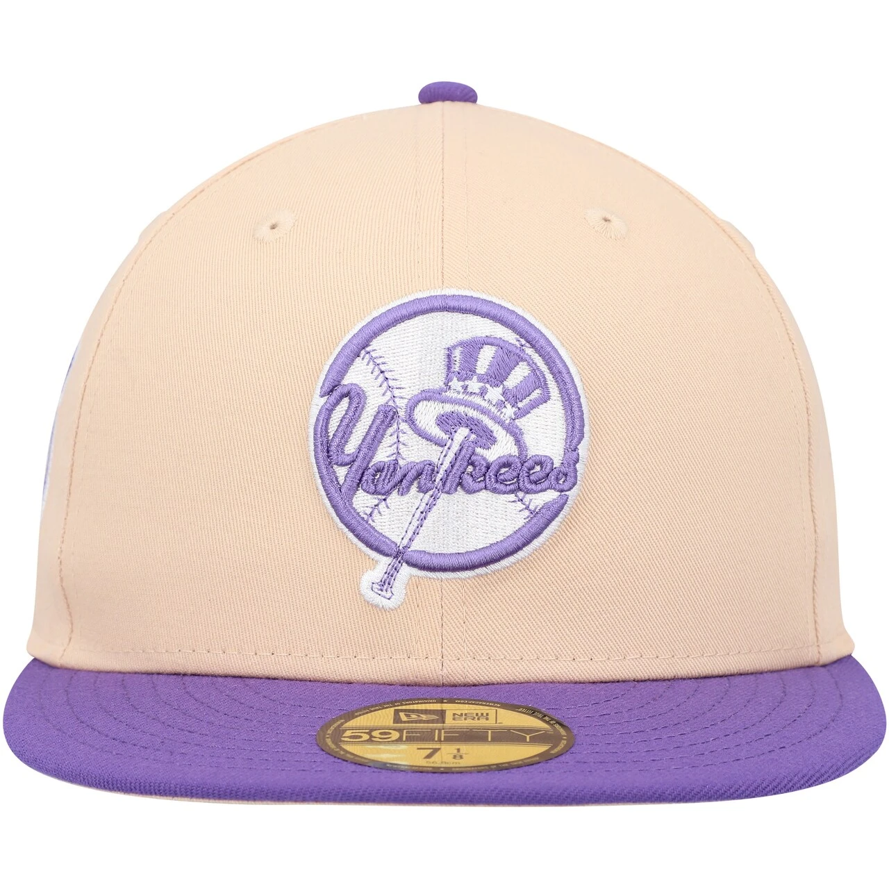 Men's New York Yankees New Era Peach/Purple Subway Series Side Patch 59FIFTY Fitted Hat 4 Men's New York Yankees New Era Peach/Purple Subway Series Side Patch 59FIFTY Fitted Hat - Image 2