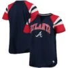 Women's Atlanta Braves Starter Navy/Red Game On Notch Neck Raglan T-Shirt -Baseball Peripherals Store red atlanta braves game on notch neck raglan t shirt pi4661000 altimages ff 4661029 c18f3c0c806d34f59064alt1 full
