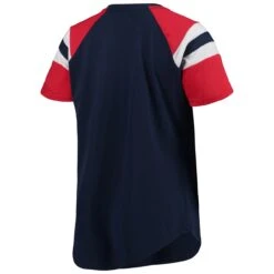 Women's Atlanta Braves Starter Navy/Red Game On Notch Neck Raglan T-Shirt -Baseball Peripherals Store red atlanta braves game on notch neck raglan t shirt pi4661000 altimages ff 4661029 c18f3c0c806d34f59064alt3 full
