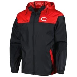Men's Cincinnati Reds Columbia Black/Red Omni-Shade Flash Forward Challenger Full-Zip Windbreaker Jacket -Baseball Peripherals Store red cincinnati reds omni shade flash forward challenger full zip windbreaker jacket pi4996000 altimages ff 4996852 2777e72d83fa607018afalt2 full