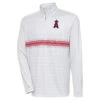 Men's Los Angeles Angels Antigua Heather Gray/Red Bullseye Quarter-Zip Pullover Top -Baseball Peripherals Store red los angeles angels bullseye quarter zip pullover top pi5211000 ff 5211370 00ee1ab359e2bc2b90ac full