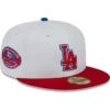 Men's Los Angeles Dodgers New Era White/Red Undervisor 59FIFTY Fitted Hat