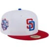 Men's San Diego Padres New Era White/Red Undervisor 59FIFTY Fitted Hat -Baseball Peripherals Store red san diego padres undervisor 59fifty fitted hat ss5 p 200016050pv 1u ovg4aelrvbcsyebuyxvfv u2xvegpukkmfhuwlcyen